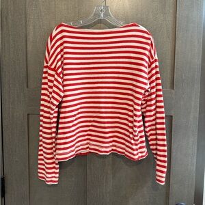 Universal Thread Red and White Striped Women's Top